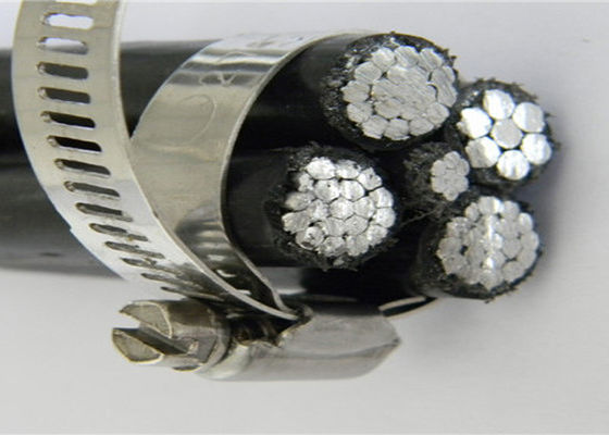 低電圧BS 6622 5つの中心ABCの送電線ポリ塩化ビニール ジャケット